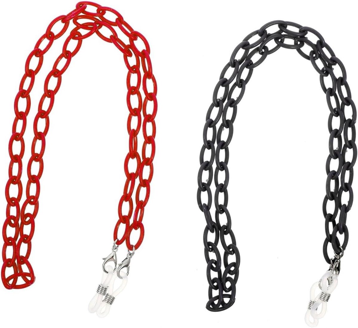 Brillenketting Set - Masker Lanyard - Veilig Dragen - Multifunctioneel Ontwerp - 2 Stuks - Gekleurd