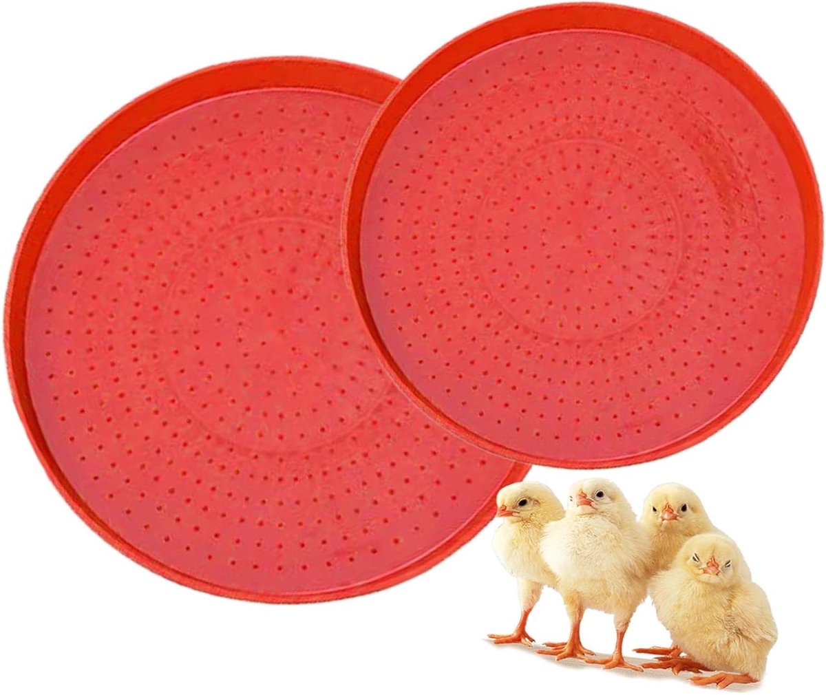 Kippen Voederbak - Pluimvee Eetbak - Voeren van Vogels - Zonbestendig Ontwerp - 40 cm - Niet gespecificeerd