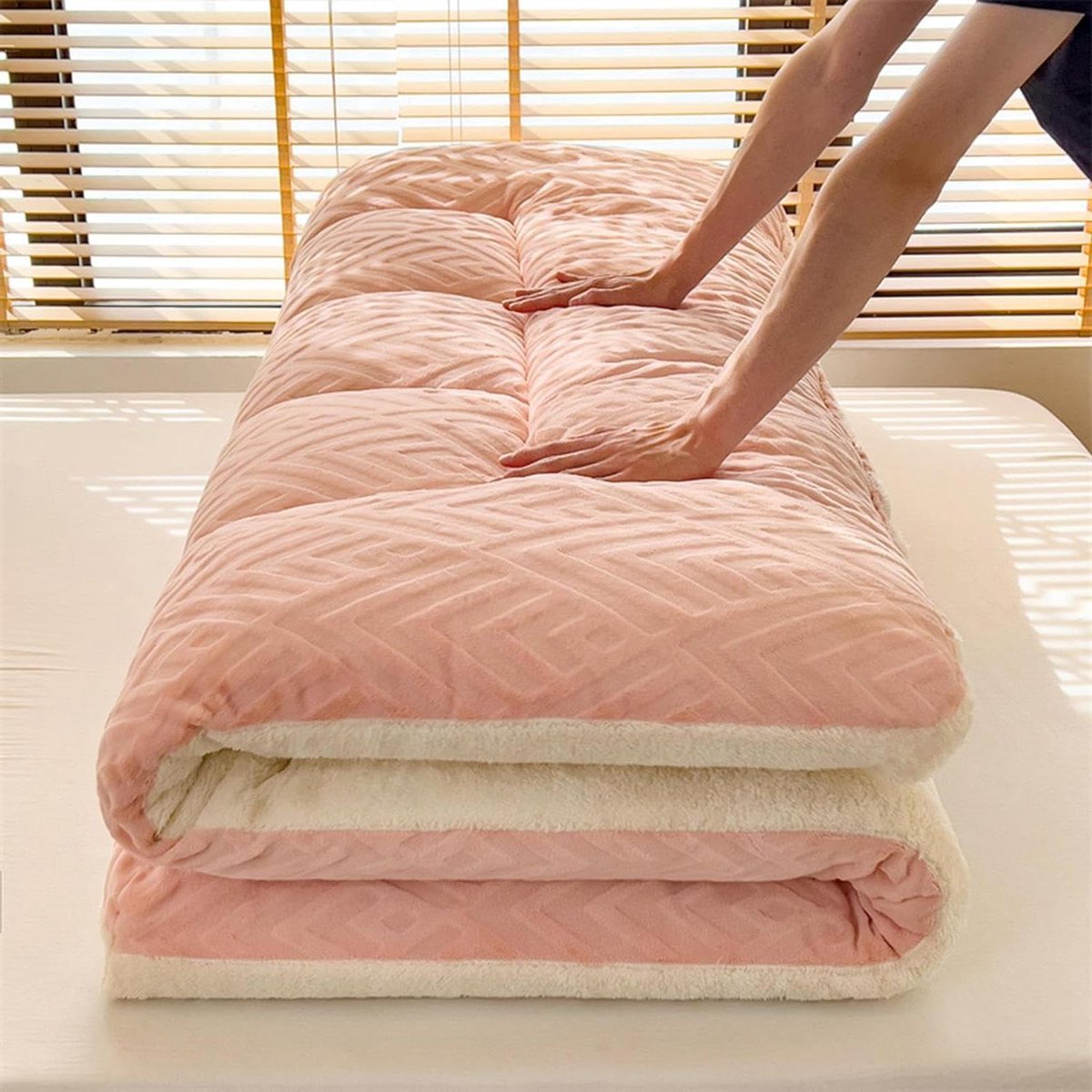 Opvouwbare Matras - Japanse Slaapmat - Comfortabel Slapen - Zacht Ademend - 120x200 cm - Donker