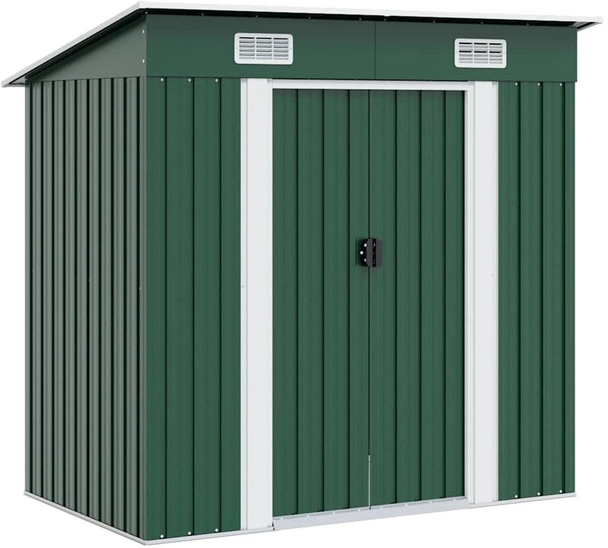 Tuinschuur - Fietsenhok - Stalling - Fietsberging - Huis - Overdekt - Fiets - Groen- Scooter - Fiets