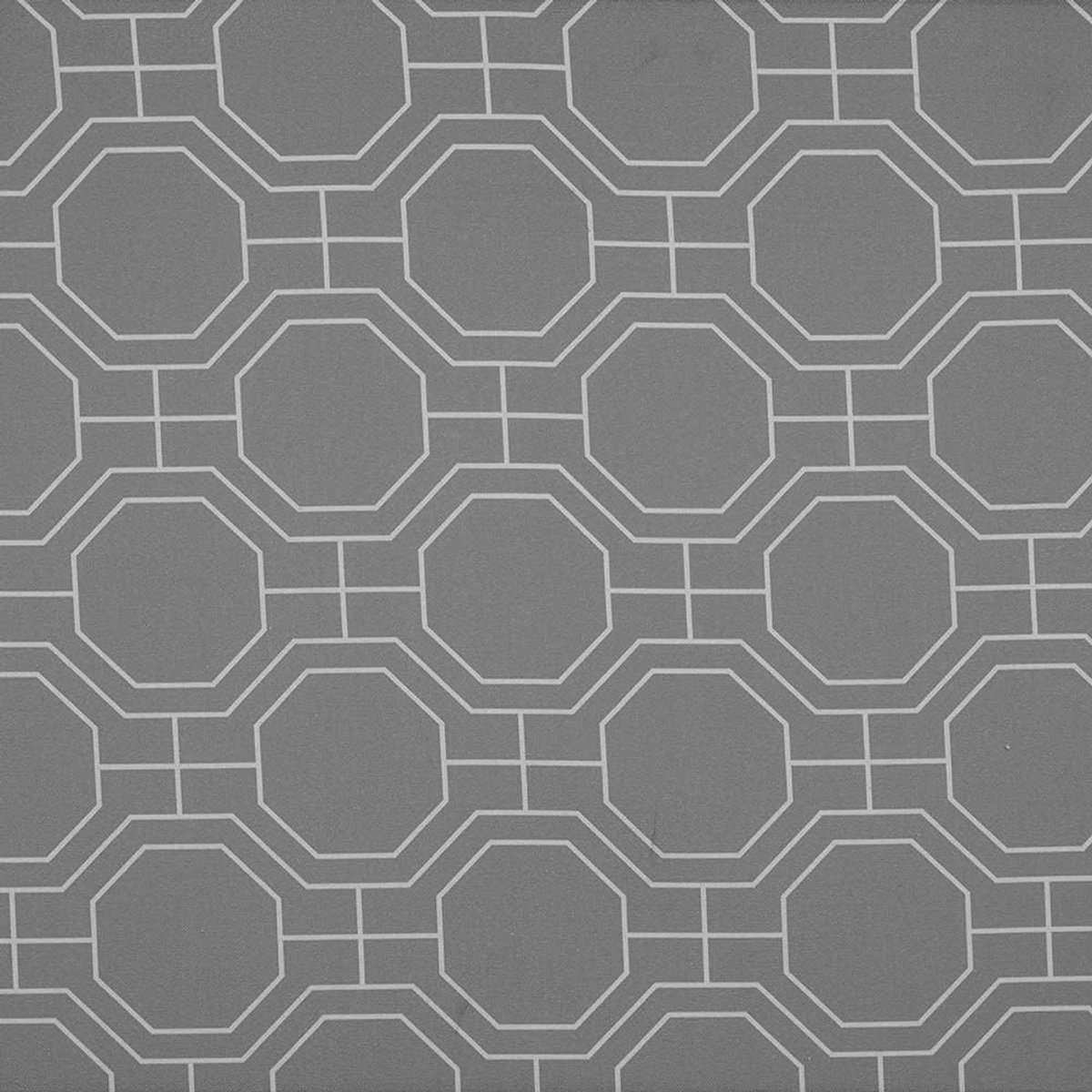 Stof, digitale druk, half panama, 100% biologisch katoen, Öko-Tex Standard 100 – lengte 100 cm x breedte 280 cm, geometrisch Vanya – grijs – 1 meter