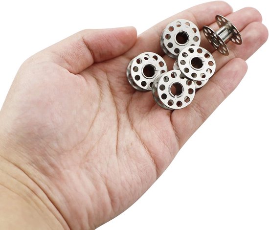 25 stuks spoelen naaimachine, spoelcapsule naaitoebehoren metaal onderdraadspoel naaimachine spoelen spoelbak voor ambachtelijke naaimachines — afbeelding 3
