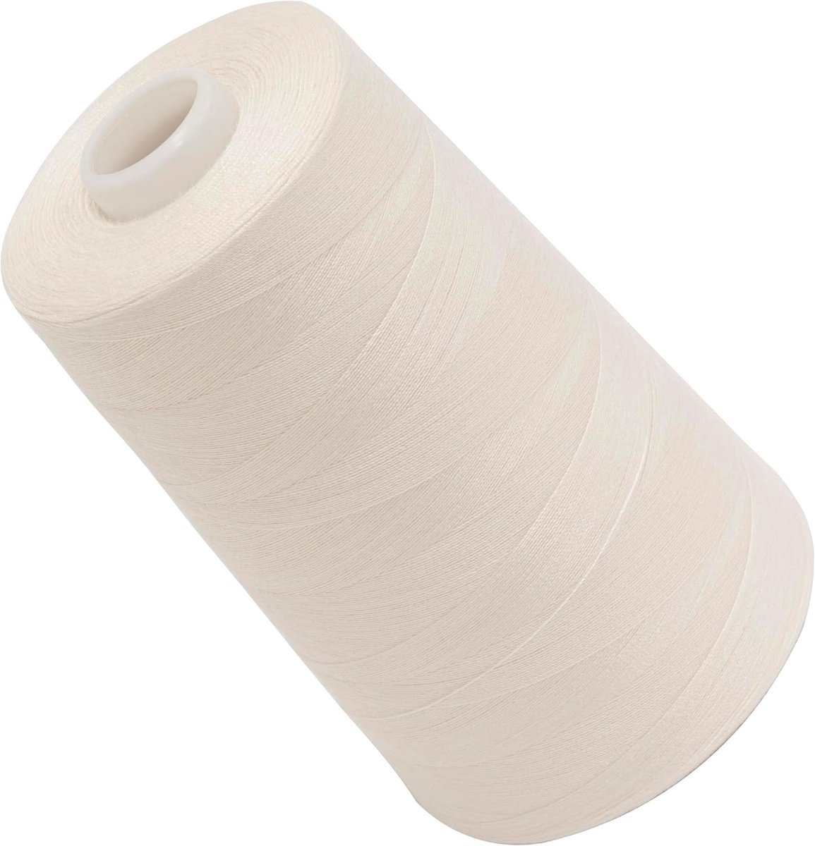 - C72344 - naaigarenconus 120 (40/2) 4000 m - van polyester - confectie, korte kleding, garen, koord, naaien, kleding, draad - kleur wit - vuil