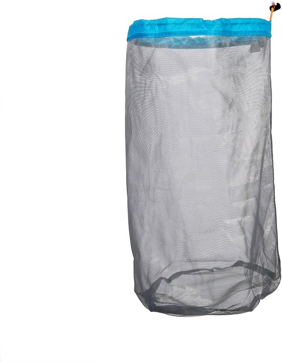 Opbergtas van nylon, mesh, nettas met trekkoord, ultralicht, voor kamperen, wandelen, reizen