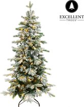 Sapin de Noël Excellent Trees® LED Varberg Vert 150 cm - Version Luxe - 170 Lumières