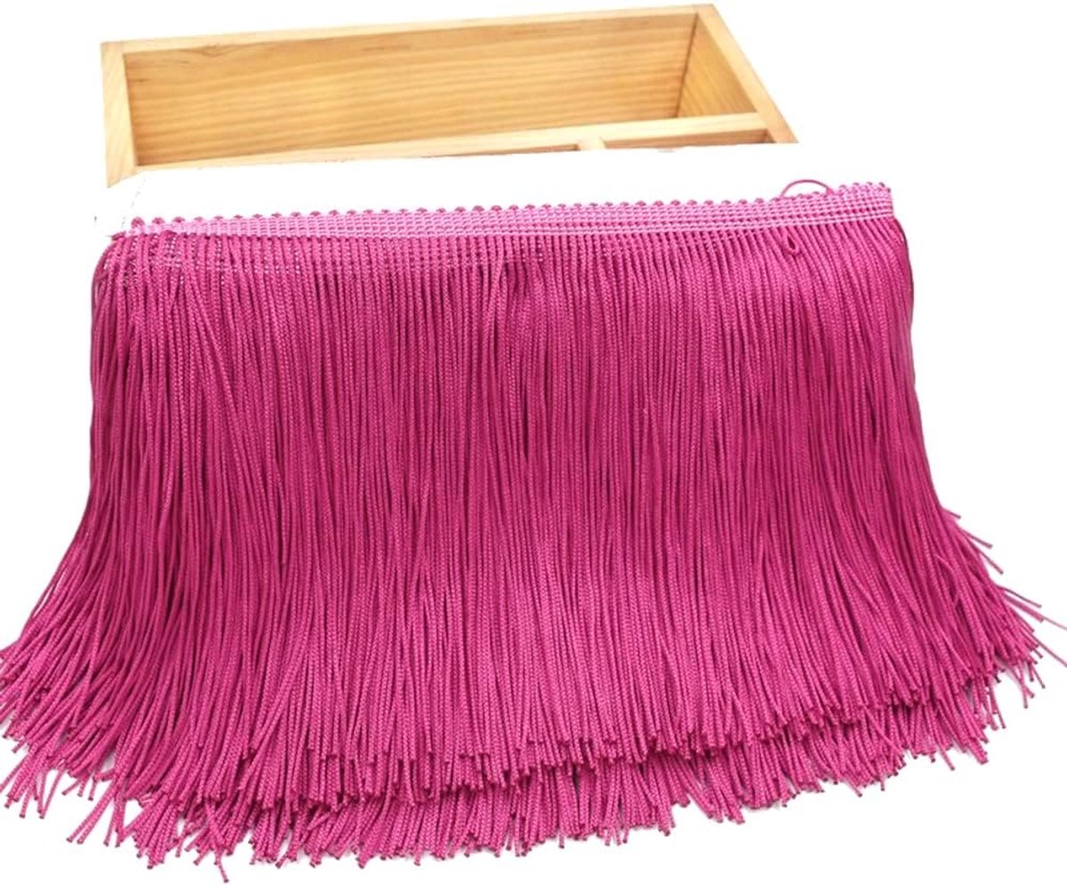 Zijden franjes, kwastjes, franjes, 3 meter, 15 cm, franjes, snijfranjes, decoratieband, decoratieband, dansfranjes, naai-accessoires voor doe-het-zelf knutselen, kleding, kostuums,