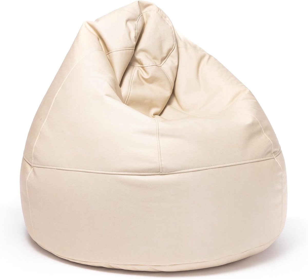 Zitzak Polyester - Comfortabele Poef - Ontspannen Zitten - Vuilafstotende Stof - 110x95 cm - Grijs