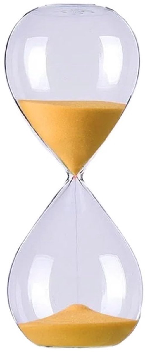 Gekleurd zand klok glas zandloper moderne minimalistische woondecoratie ambachten desktop ornament zandloper timer (oranje)