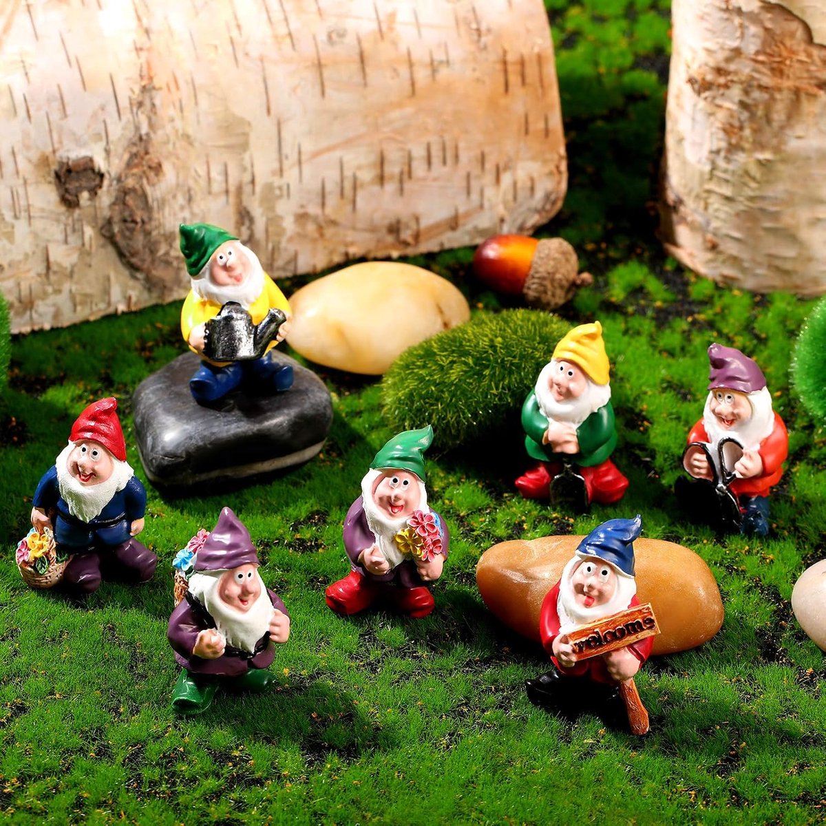 Beelden miniatuur fee tuin kabouter standbeeld voor tafel tuin decoratie voor familie feest vrienden en kinderen