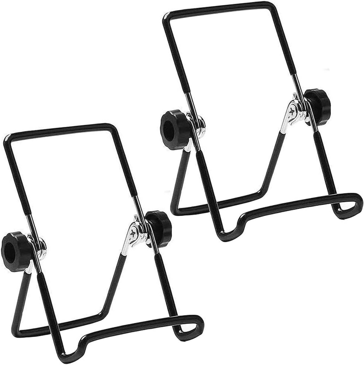 Verstelbare tablethouder 2 stuks, antislip opvouwbare houder houder geschikt voor 9-12,9 inch tablets, iPad, Samsung en Kindle Fire, displaystandaard fotolijst standaard voor foto's (2 grote