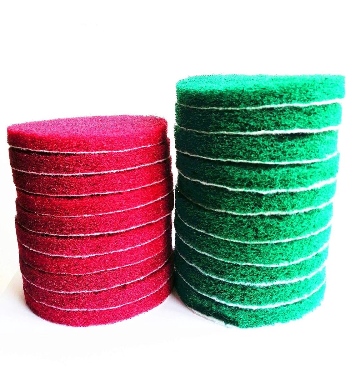 20 stuks schrobpads boor power borstel tegel schrobber schuurpads reinigingsset inclusief 2 soorten schuursponsjes vervanging voor thuis keuken huis binnen buiten reiniging (4 inch)