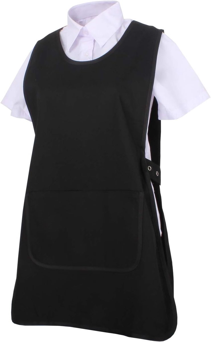 - Schort Waterdichte Esthetische Uniform Arbeid Reiniging KLINIK Ziekenhuis Dierenarts Gezondheid Arts Verpleegkundige - Ref.868, Schoonmaakschort 868-1 zwart, XL