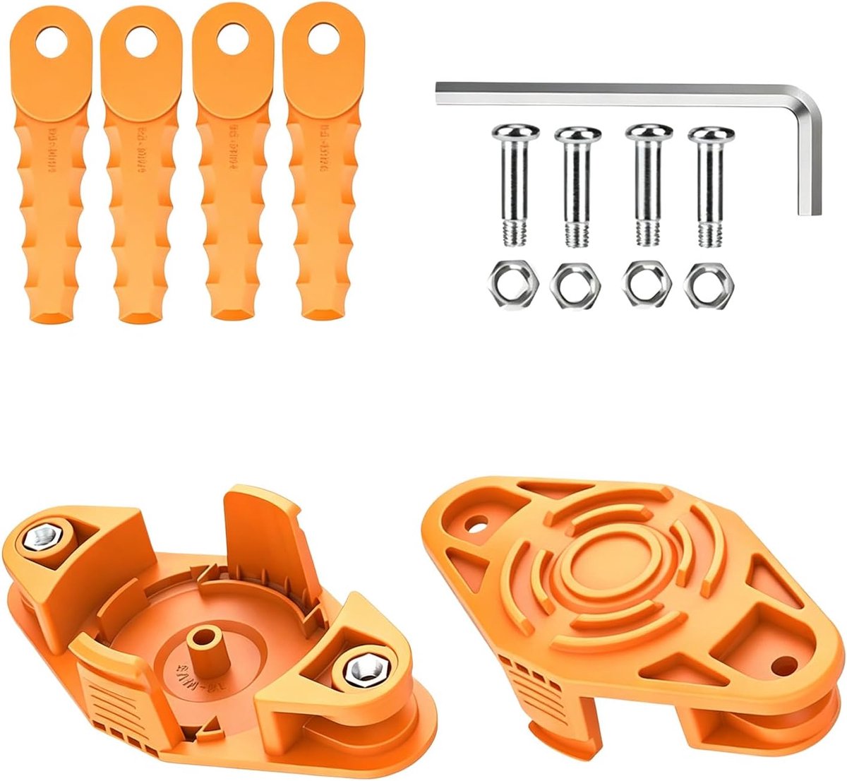 WA0010 Slagmes Sense Trimmer geschikt voor Worx 20V accu-grastrimmer WG169E WG154E WG157E WG163E WG122 WG150 WG151 WG152, kunststof messenaccessoires, 24x high-performance lemmet met 4