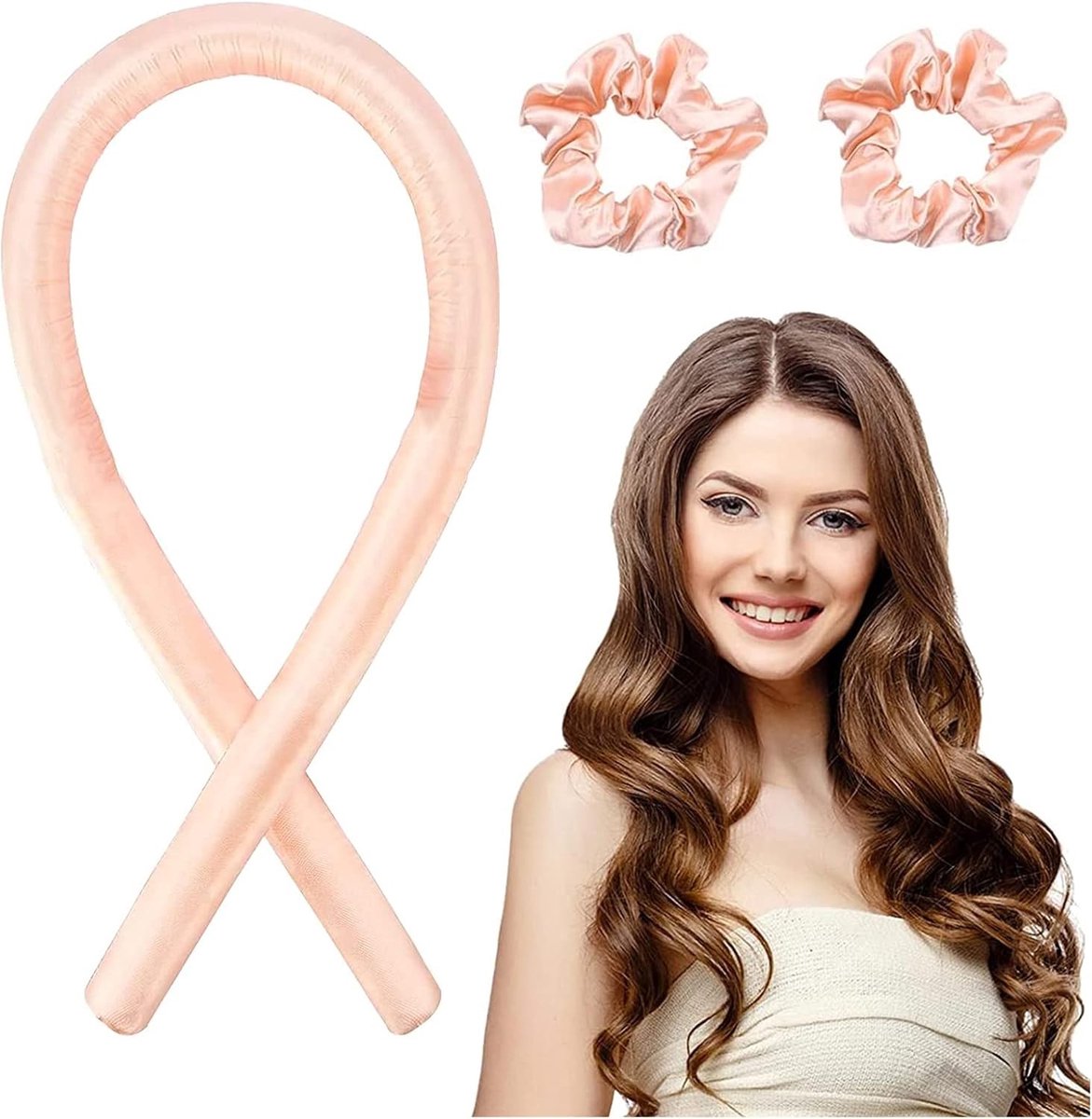 Comfortabele Haar Krulband voor Heatless Krullen, Zijden Haar Krullers, Perfecte Krulresultaten Zonder Hitte, Ideaal voor Alle Haartypes