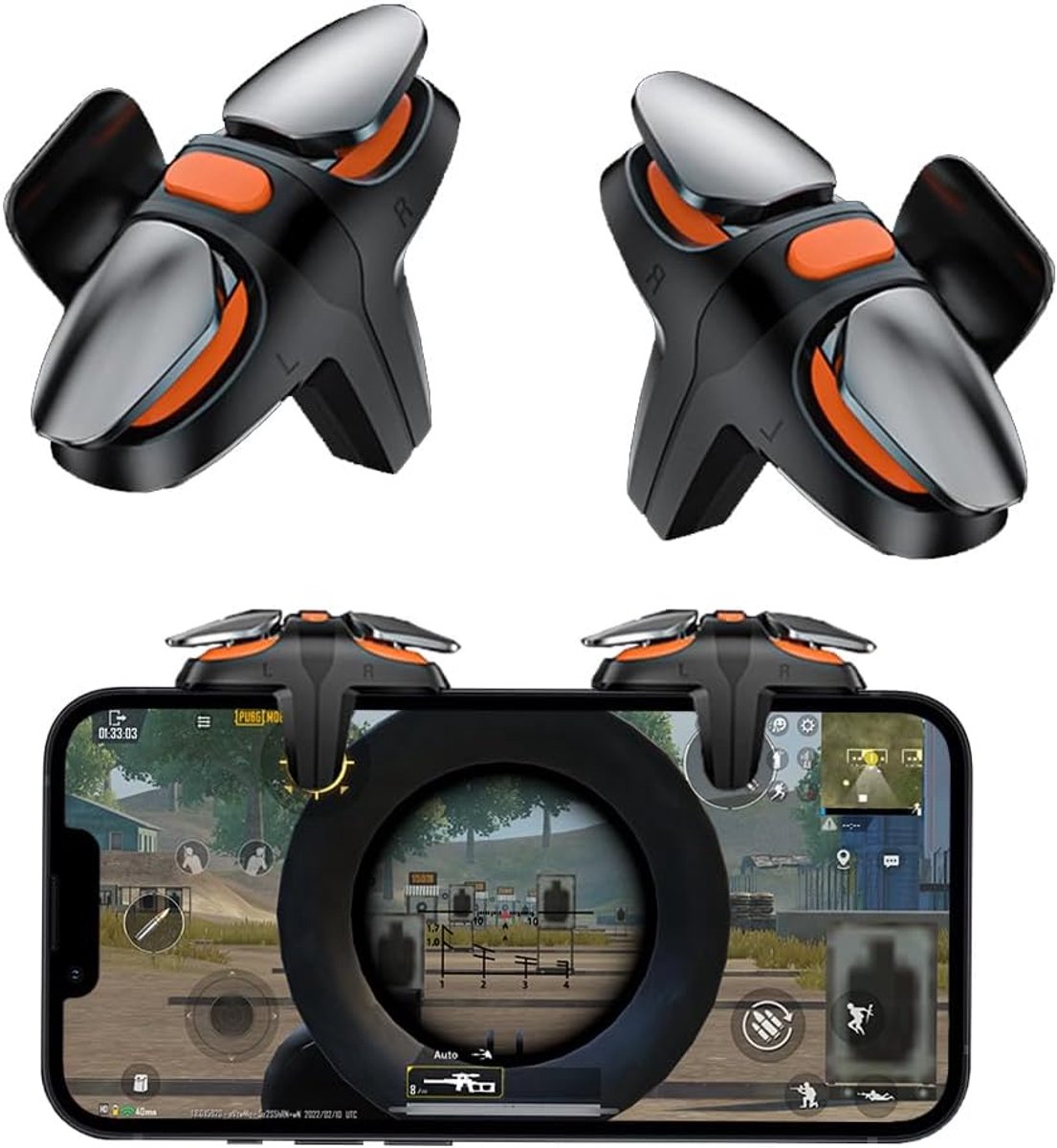 Triggers Joystick Mobiele Game Controller L1R1 voor PUBG Call of Duty iPhone iOS Android Smartphone, 1 paar