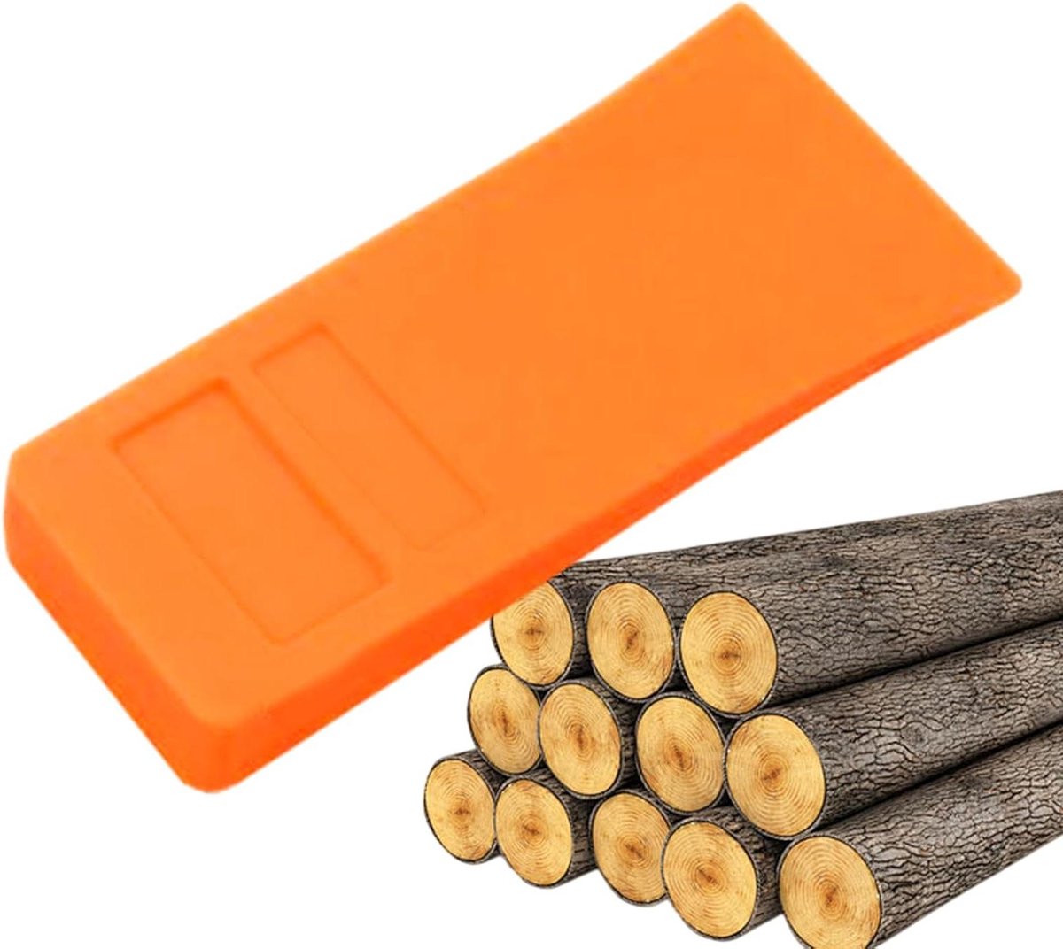 Kettingzaagwig - Houthakwig Boomwig - Veilig Bomen Vellen - Verbeterde Precisie - 6 inch - Oranje