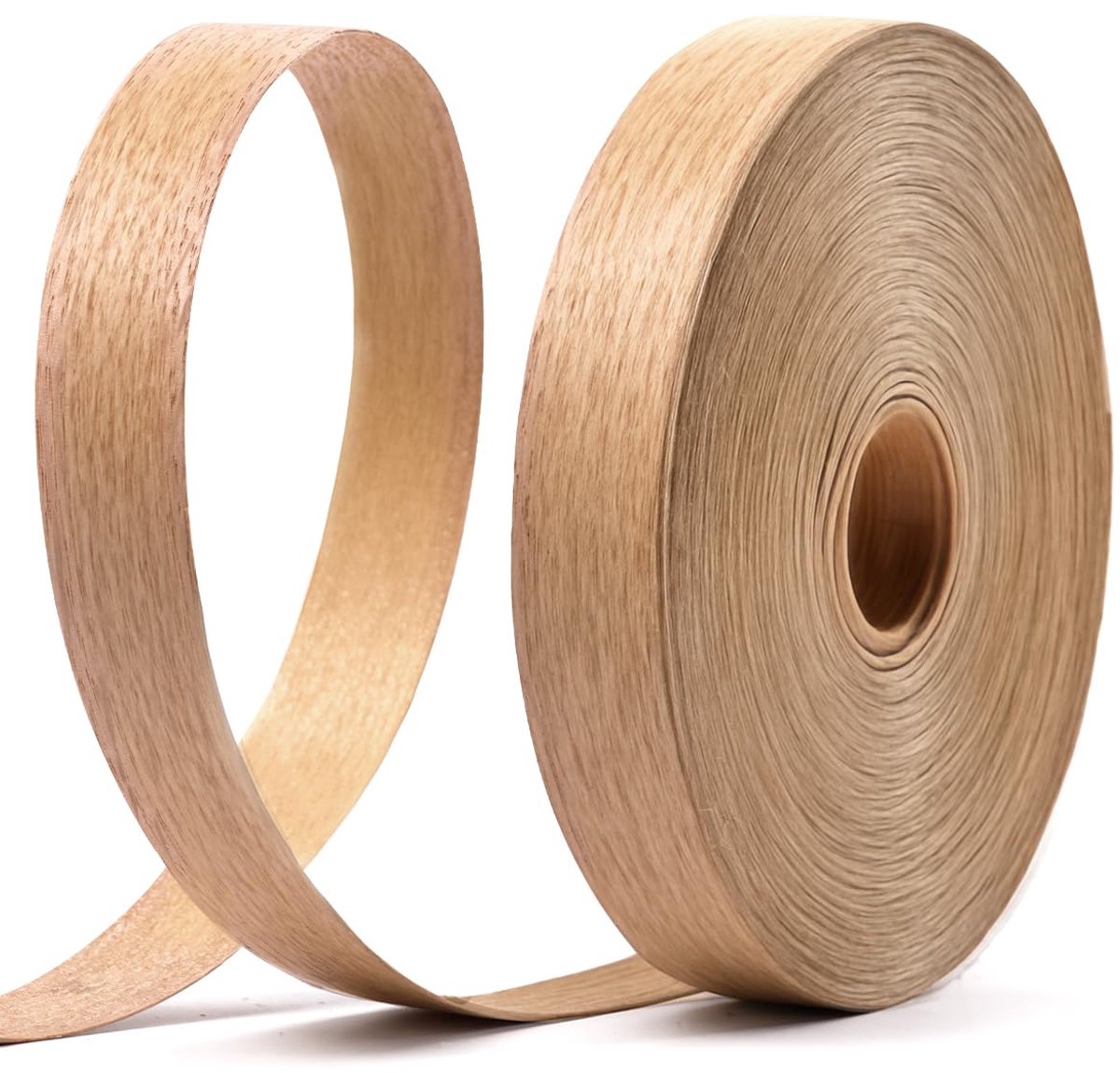 Eiken Randafwerking 3/4" x 50ft Echt Hout Fineer Multiplex Randverlijming Opstrijkbare Voorgelijmde Fineer Randtape voor Kastreparaties Meubelrestauratie