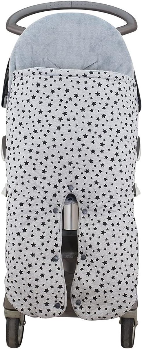 Kinderwagen Voetzak - Babyzak - Comfortabel Wandelen - Oeko-tex Gecertificeerd - 110 cm Lengte - Zwarte Ster — afbeelding 5