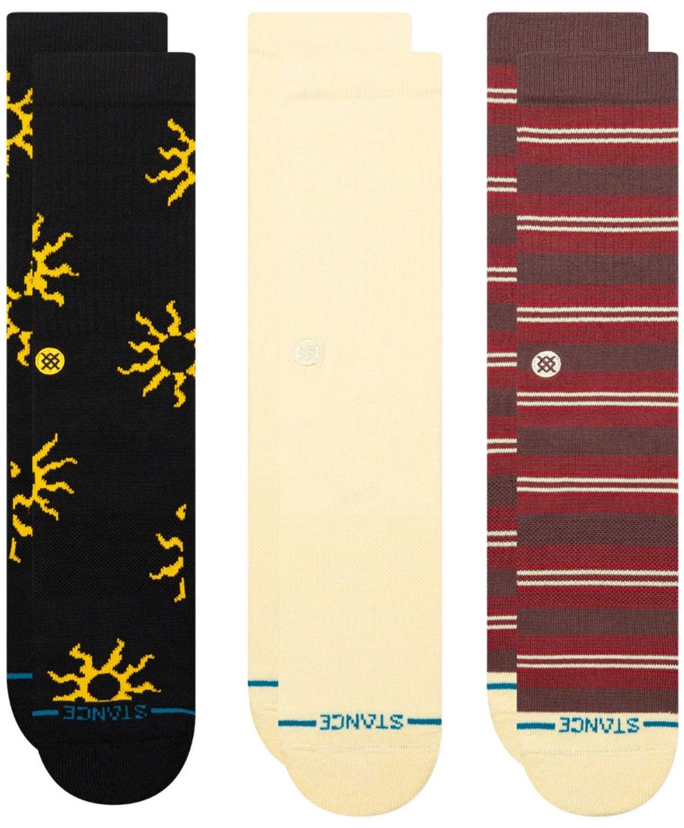 Stance unisex casual 3P sokken heatwave crew multi