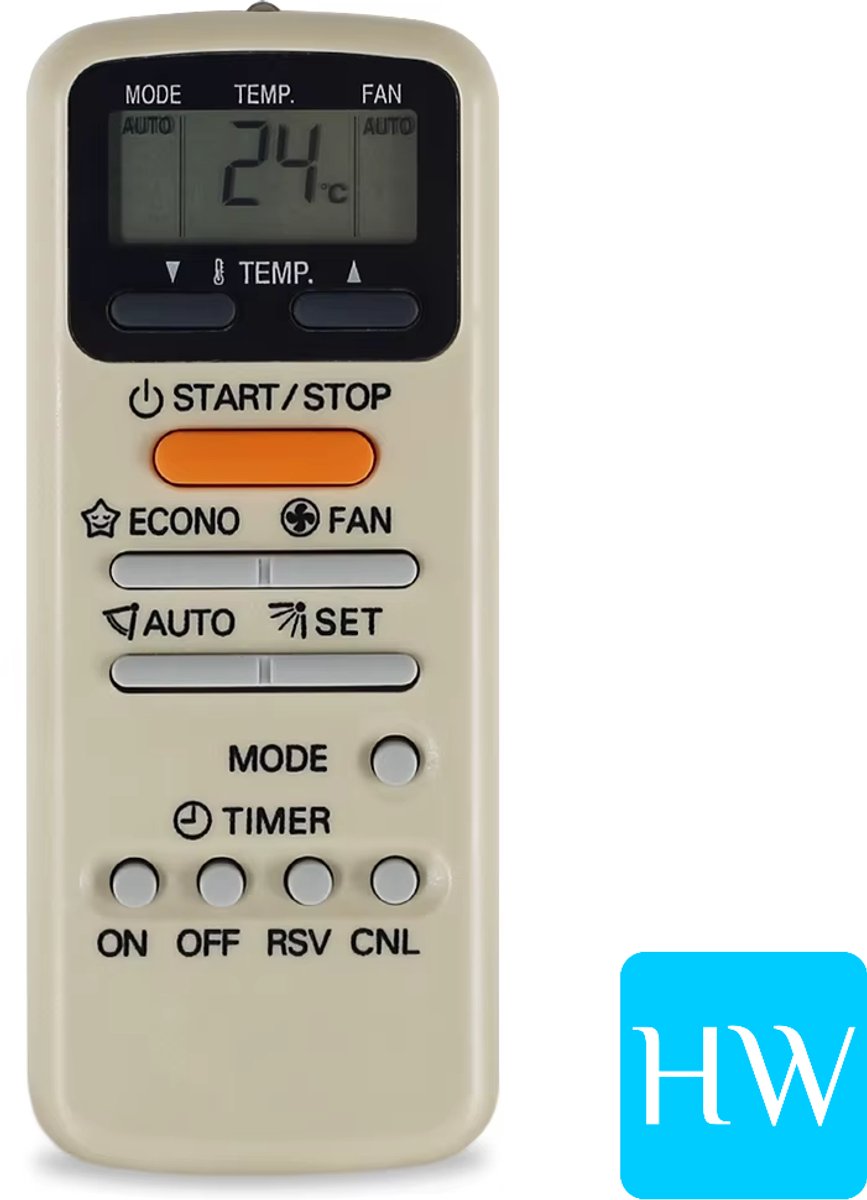 Airco afstandsbediening remote geschikt/compatibel voor TOSHIBA KT-TS1