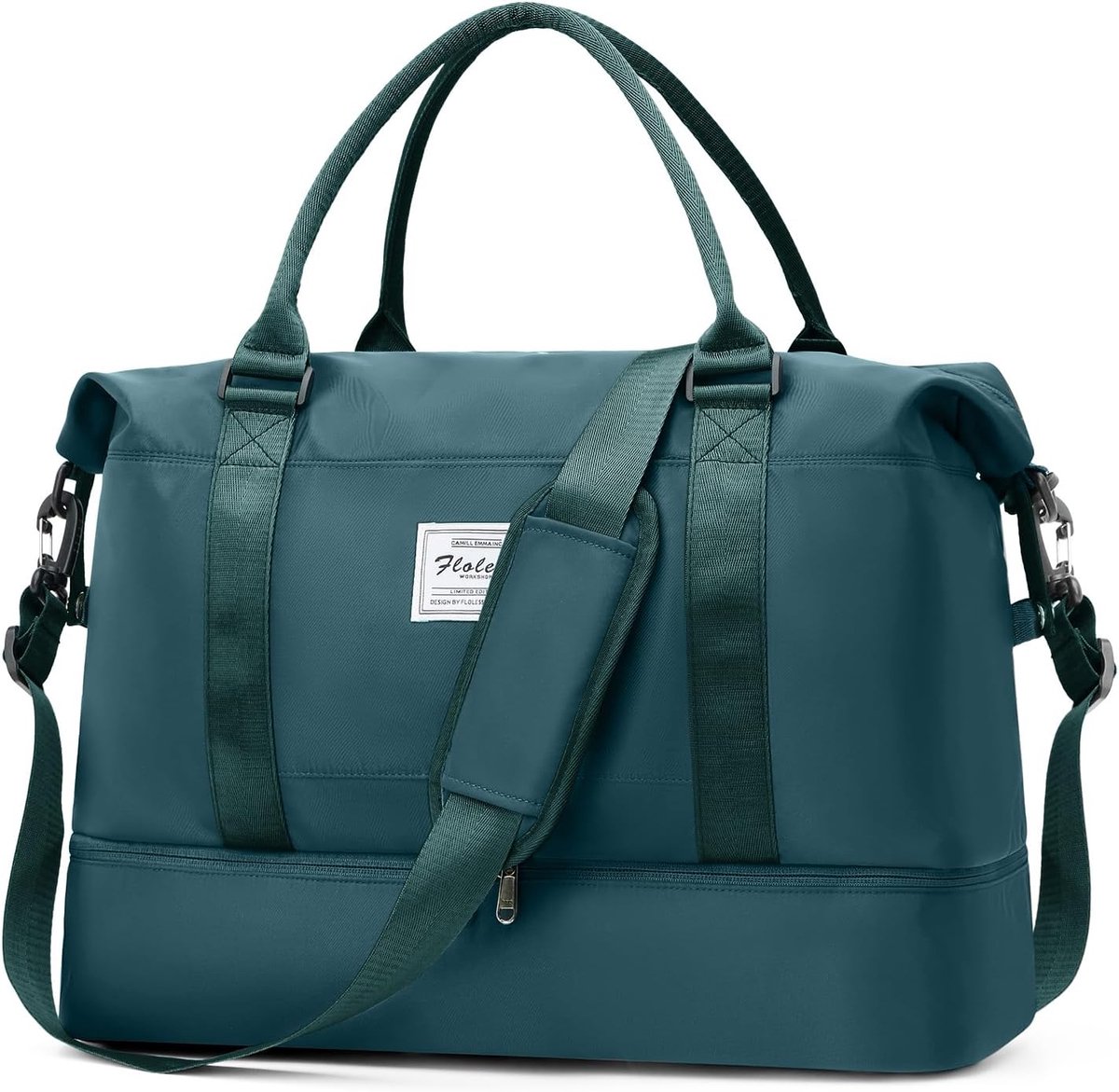 SnelShoppen - Dames Grote Weekendtas - Sporttas - Handbagage - Ziekenhuistas - Reisbagage - Zwemtas - Trainingstas met Schoen Compartment - 50L - A04