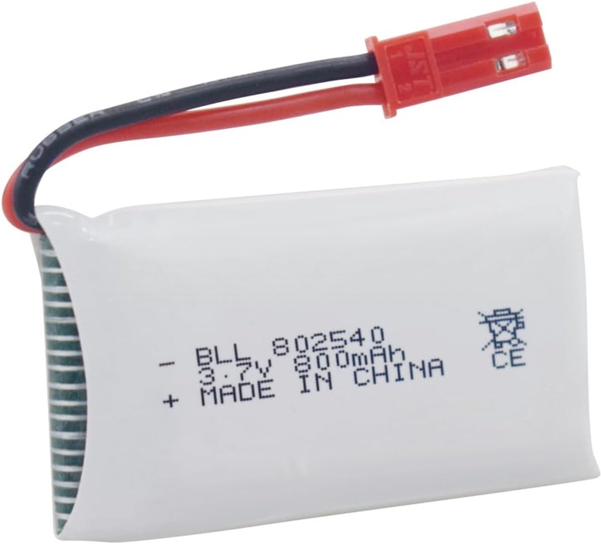 SnelShoppen - 5PCS 3.7V 800mAh Lipo Accu voor RC Drones met 5-in-1 Oplader JST Plug - Hoogwaardige Quadcopter Batterijen voor MJX Syma Holy Stone Sky – foto 7