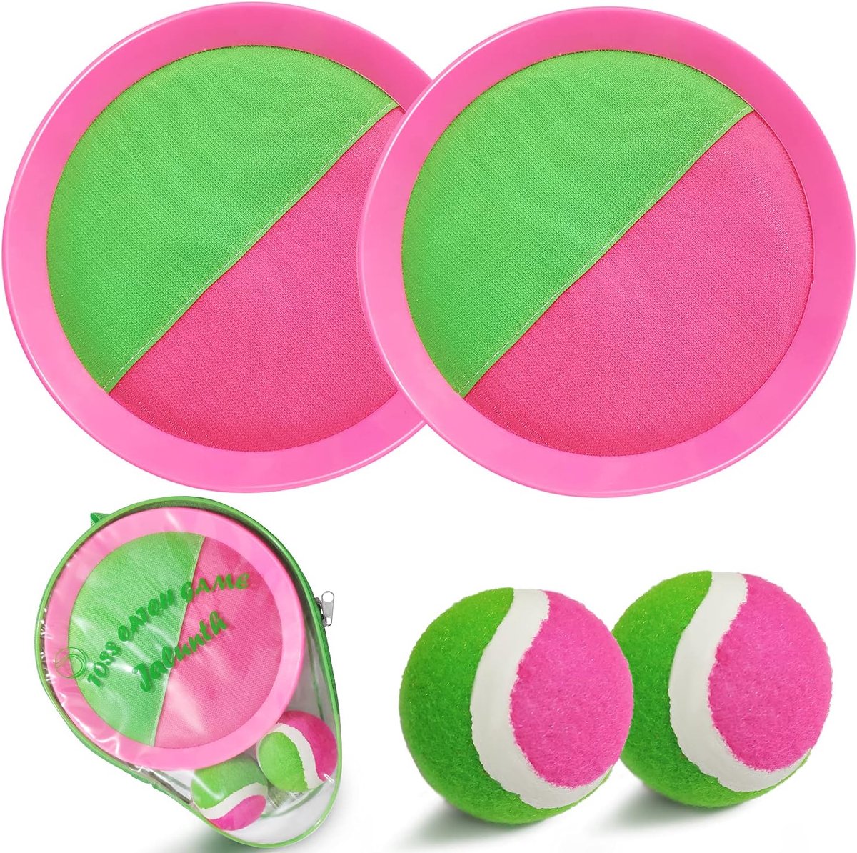 SnelShoppen - Velcro Ball Game - High-Quality Paddle, 20.5 cm, Buiten Speelgoed voor Kinderen en Volwassenen, Strand Spellen, 3 tot 13 Jaar, Perfect v