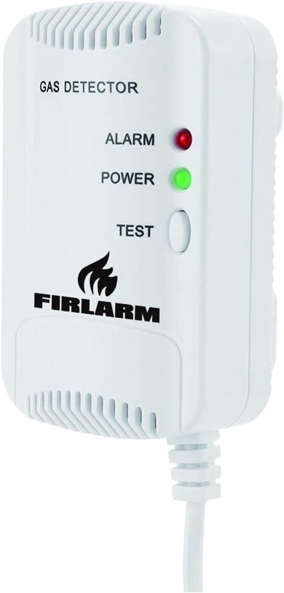 SnelShoppen - Gas Detector Alarm voor Flammable LPG, Methaan, Propaangas, Butaan, Natuurlijke Gas, 85 dB Alarm voor Keuken en Veiligheid