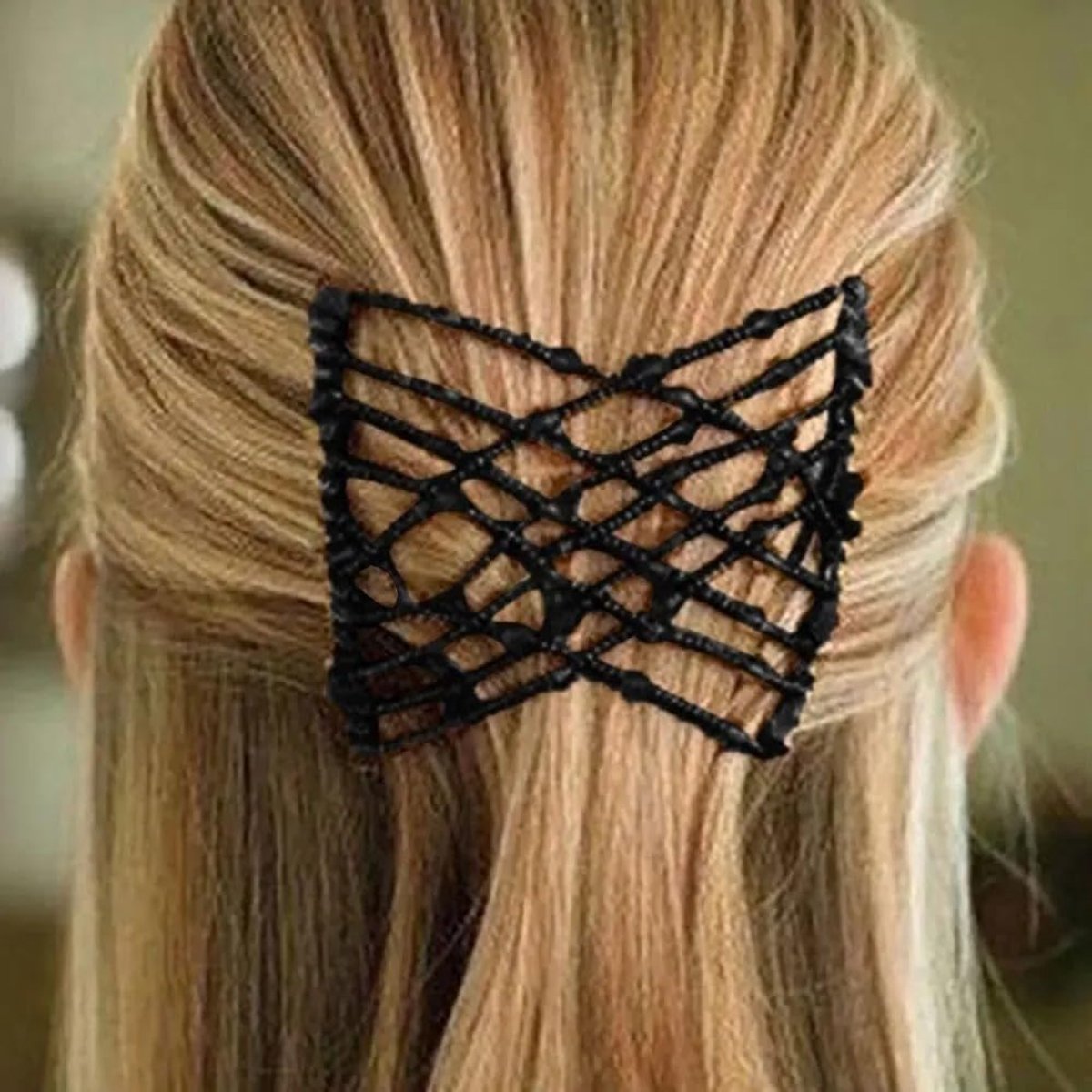 SnelShoppen - Premium Flexibele Magische Dubbele Haarclip Haarspeld voor Dames en Meisjes - Elastische Magic Stretch Hair Clip Claw Haarklemmen voor V