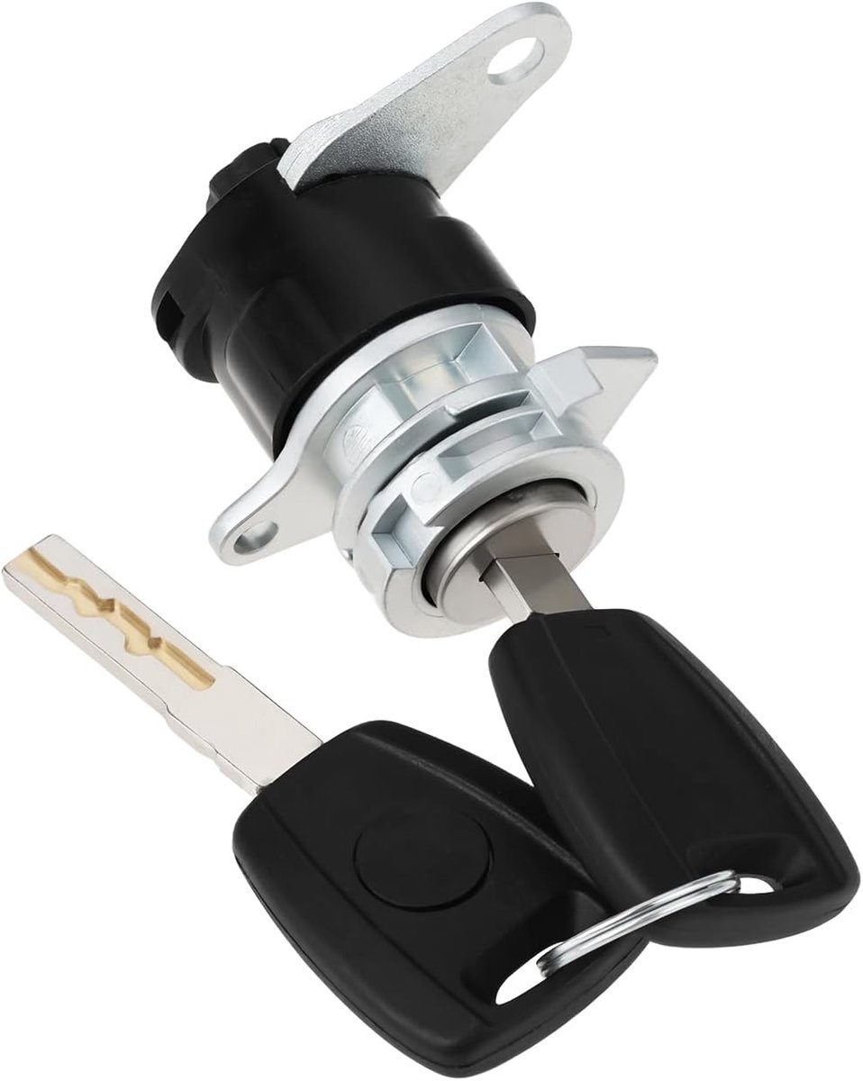 SnelShoppen - Auto Deurslot Cilinder met 2 Sleutels voor Fiat Fiorino, Qubo, Doblo, Compatibel met Citroen Nemo en Peugeot Bipper