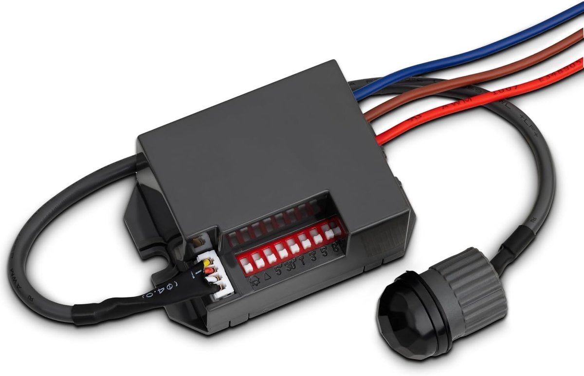 SnelShoppen - Mini Motion Sensor Binnen - Inbouw Plafondmontage, Programmeerbare Infraroodsensor, Bewegingsdetector 6m/360°, LED Geschikt, 3-Draads