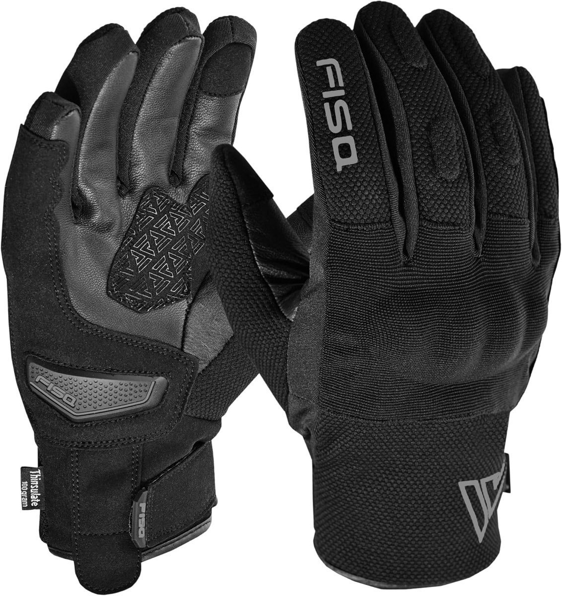 SnelShoppen - Motorrijhandschoenen Winter voor Mannen - Leer, Waterdicht, Touch Screen, Isolerende Voering en Gel Anti-vibratie - Perfect voor Motorfi