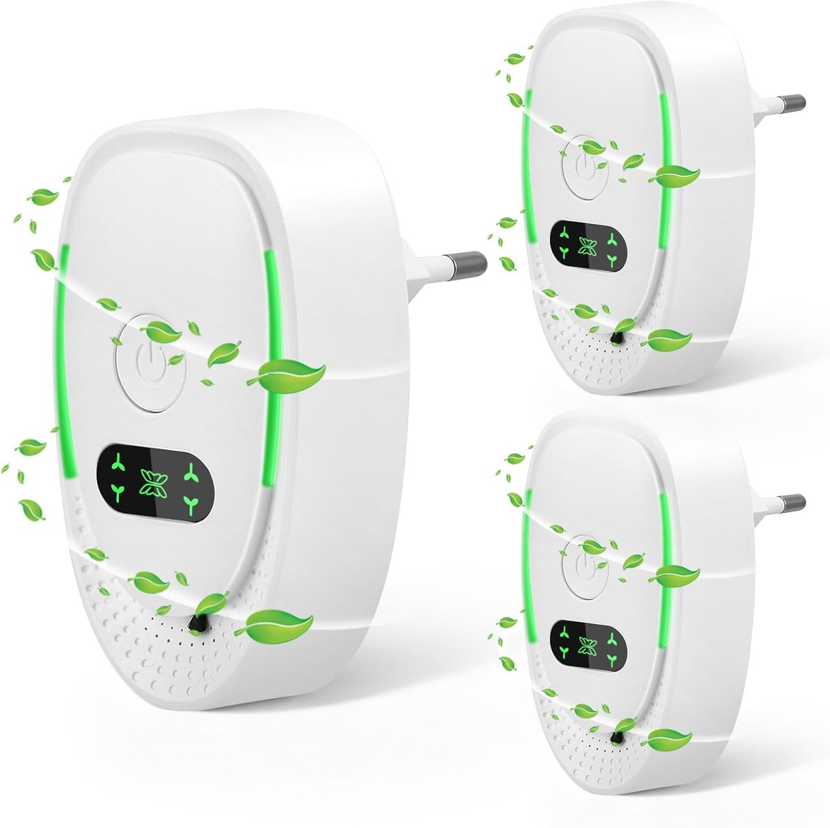 SnelShoppen - Air Purifier Plug-in, Ionizer Generator, Filterloze Negatieve Ionen Luchtzuiveraar voor Kantoor, Kamer, Badkamer, Rook, Huisdieren, Geur