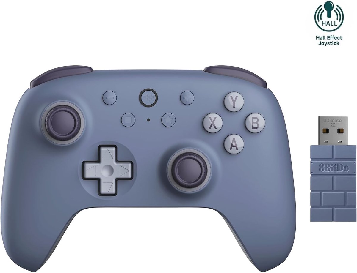 SnelShoppen - Draadloze Controller voor PC en Android met Hall Effect Joysticks, 1000Hz Polling Rate, Remappable Bumpers - Perfect voor Gaming en Ente