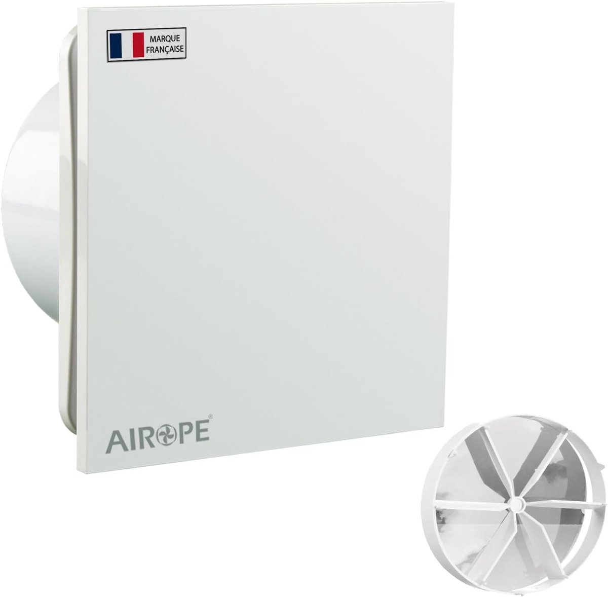 SnelShoppen - AB-100mm Ventilator, VMC, Luchtafzuiger met Terugslagklep, Lage Energieverbruik, Stil voor Badkamer, Keuken, Kantoor, Toilet