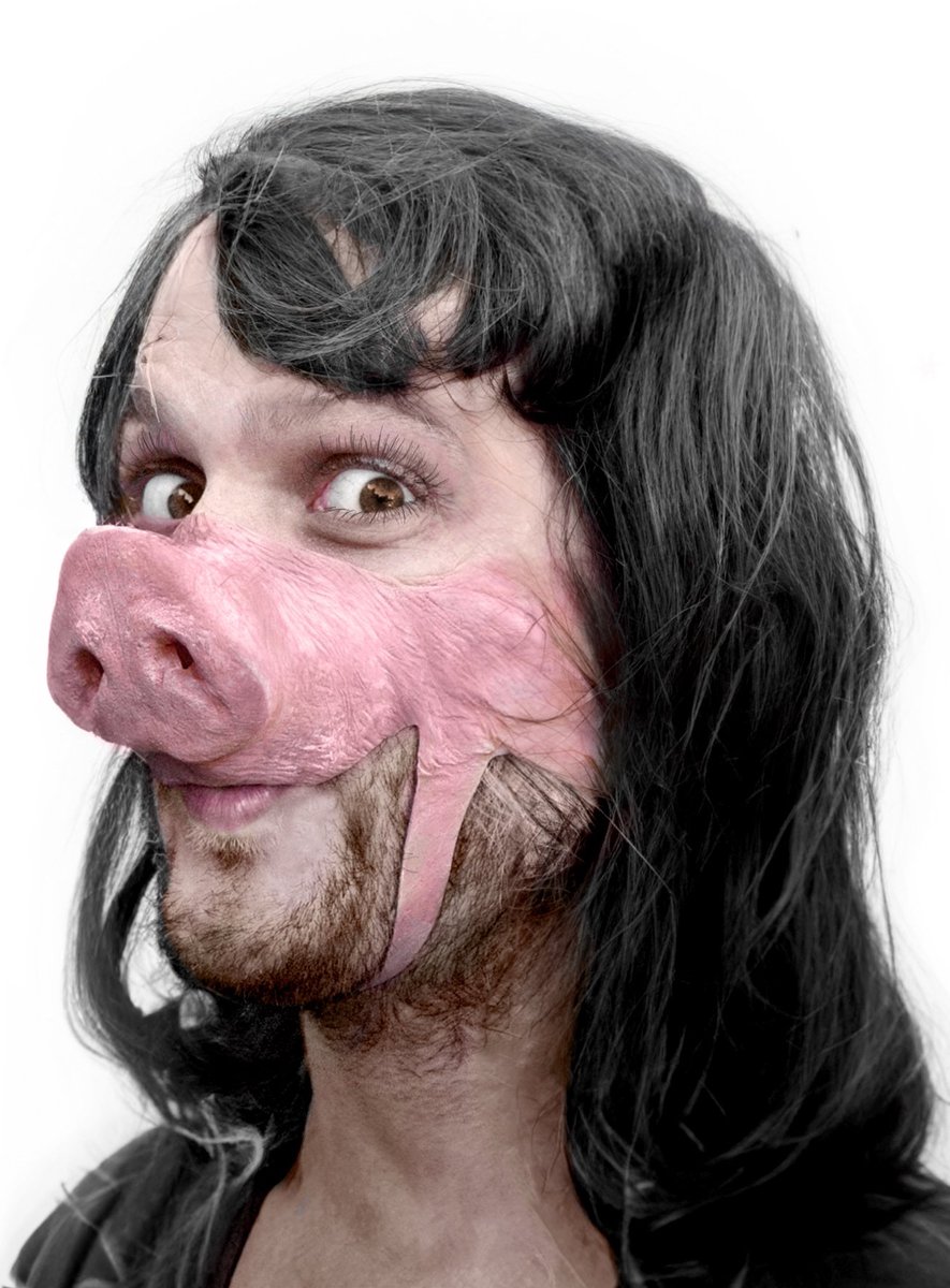 Varkensmasker Hello Piggy - Carnaval Halloween