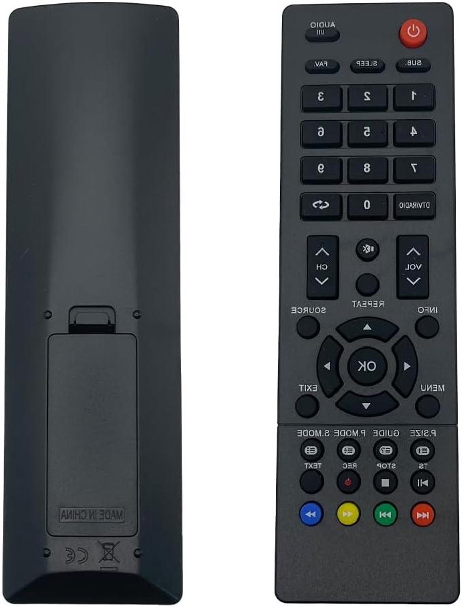 Afstandsbediening Vervanging - Universele Controller - TV Bediening - Directe Compatibiliteit - 17 x 5 x 2 cm - Zwart