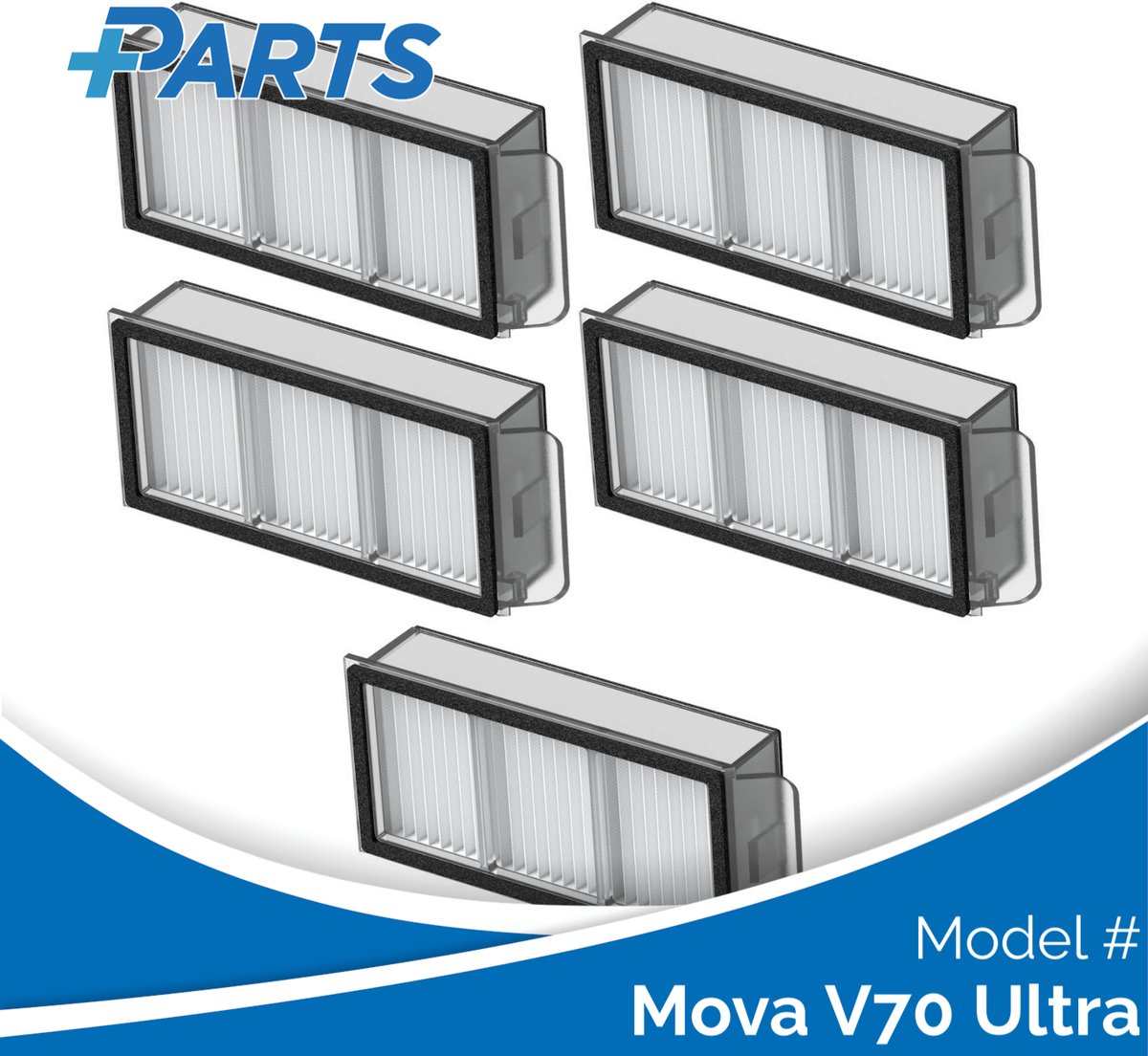 Plus.Parts Mova V70 Ultra Filters (5 Stuks, Plus.Parts® alternatief voor MRHF30) Overig