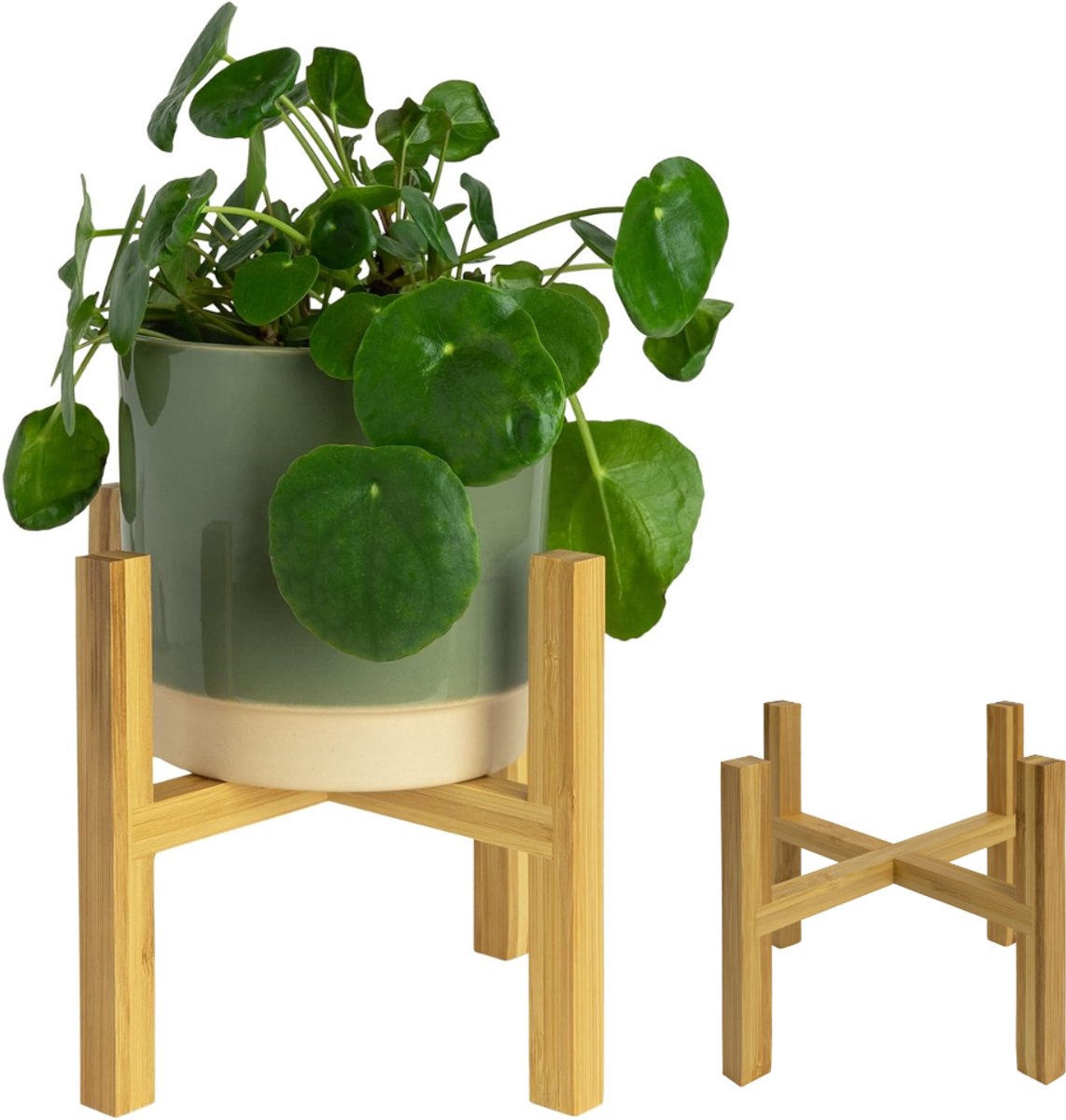 CLGP® Plantentafel - Plantenstandaard voor Binnen - Plantenzuil - Lichtbruin