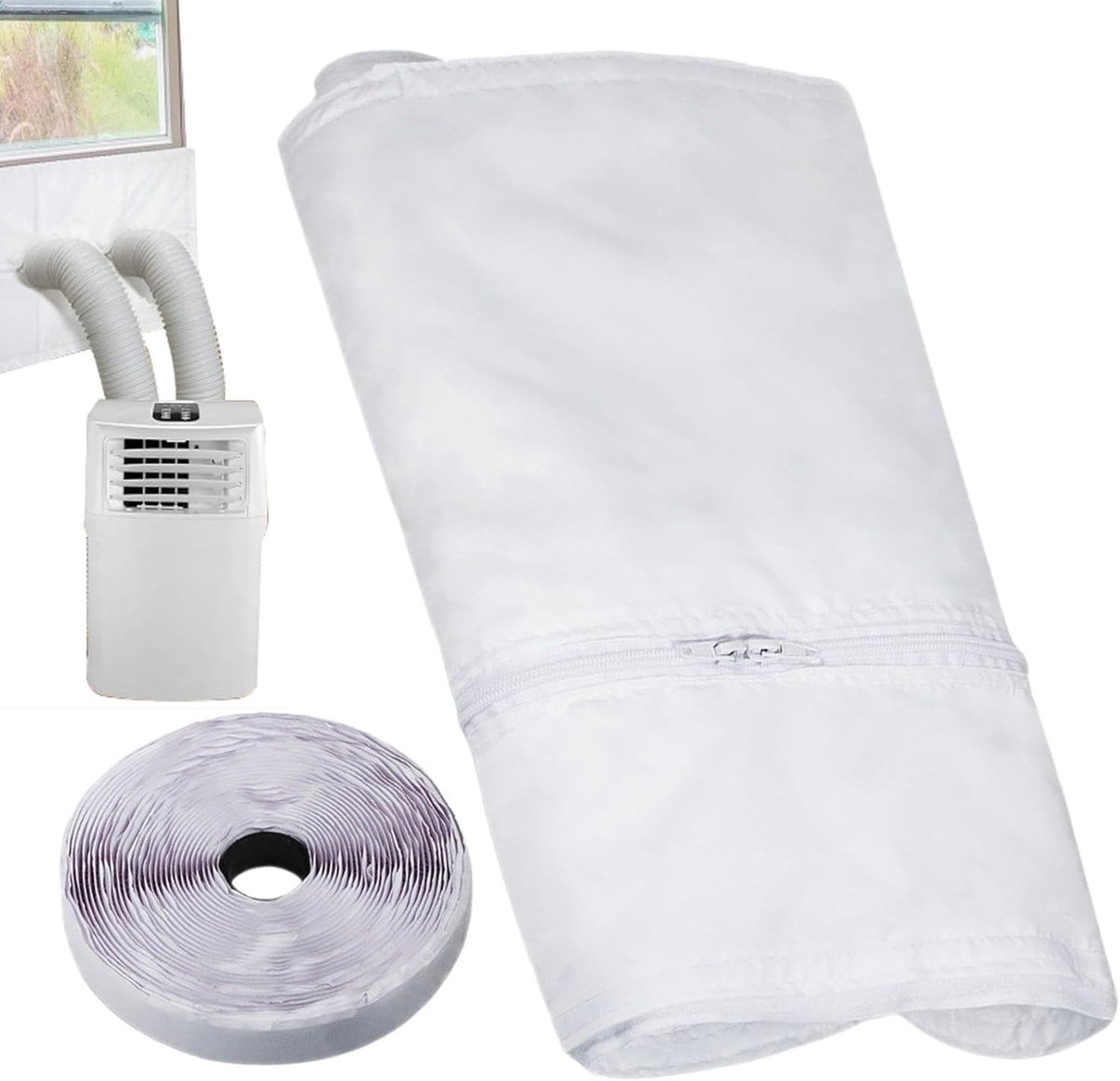 Thijox - Raam AC-afdichting Isolatie Weerstripping Tape | Geluidsisolatie, Tochtpreventie, Thermische Dekking voor Huis, Camper, Kelder | Wintervoorbe