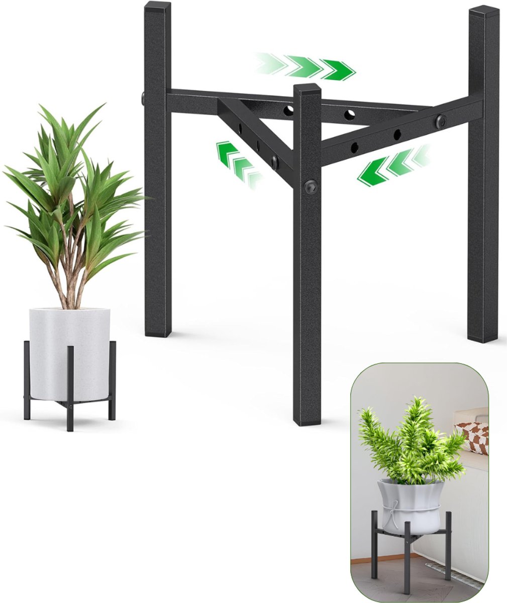 CLGP® Plantentafel - Plantenstandaard voor Binnen - Plantenzuil - Zwart
