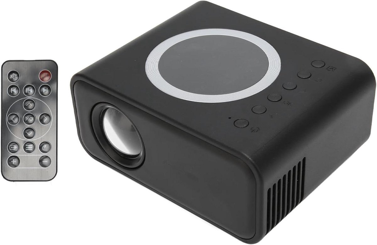 Draagbare Projector - Mini Beamer - Thuisbioscoop Creëren - Diffuse Beeldtechniek - 100 inch - Zwart