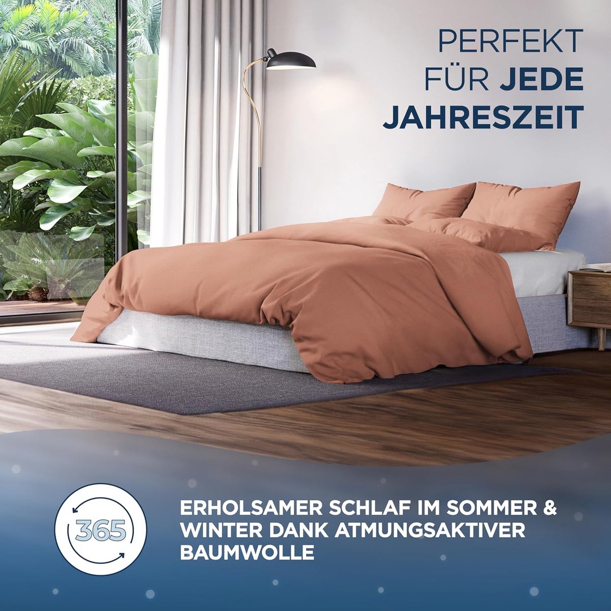 SnelShoppen - Luxe Bedlinnen Set 140 x 200 cm Katoen Satijn - Oeko-Tex Kwaliteit - Hemels Zacht Duvet Dekbedovertrek + Kussenhoes 70 x 90 cm - Ideaal
