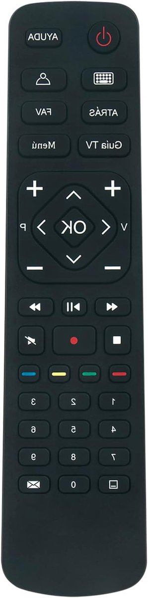 Vervang Afstandsbediening - Universele Controller - TV Bediening - Direct Klaar Voor Gebruik - 15 x 8 cm - Zwart