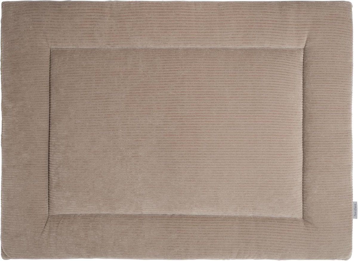 SnelShoppen - Boxkleed Speelkleed 75x95 cm - Clay - Zachte Rib Corduroy - Extra Dik - Tweezijdig Gebruik - Perfect voor Baby's Box - Retro Design