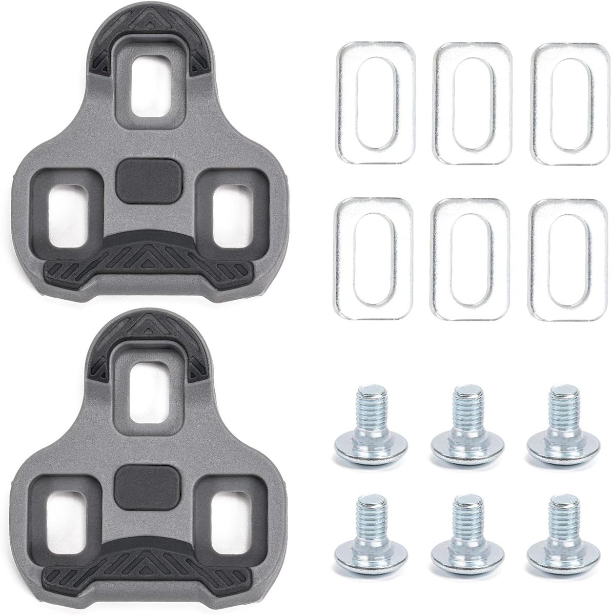 SnelShoppen - Look Keo Cleats 3-Hole Grip Blade 2 Max Carbon Classic, Fietsschoen Bevestiging, 4.5° Verstelbare MTB Pedalen, Non-Slip Fietsaccessoires
