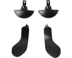 SnelShoppen - 4 Stuks Controller Back Paddles Zwart Geschikt voor PS5 DualSense Edge Controller - Duurzaam Metaal - Verbeterde Game Controle - Precisi