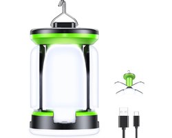 SnelShoppen - Blukar Camping Lantern Oplaadbaar - 60 LED Superheldere Campinglamp met 7 Lichtmodi - 10+ Uur Batterijduur - Ideaal voor Camping, Wandel