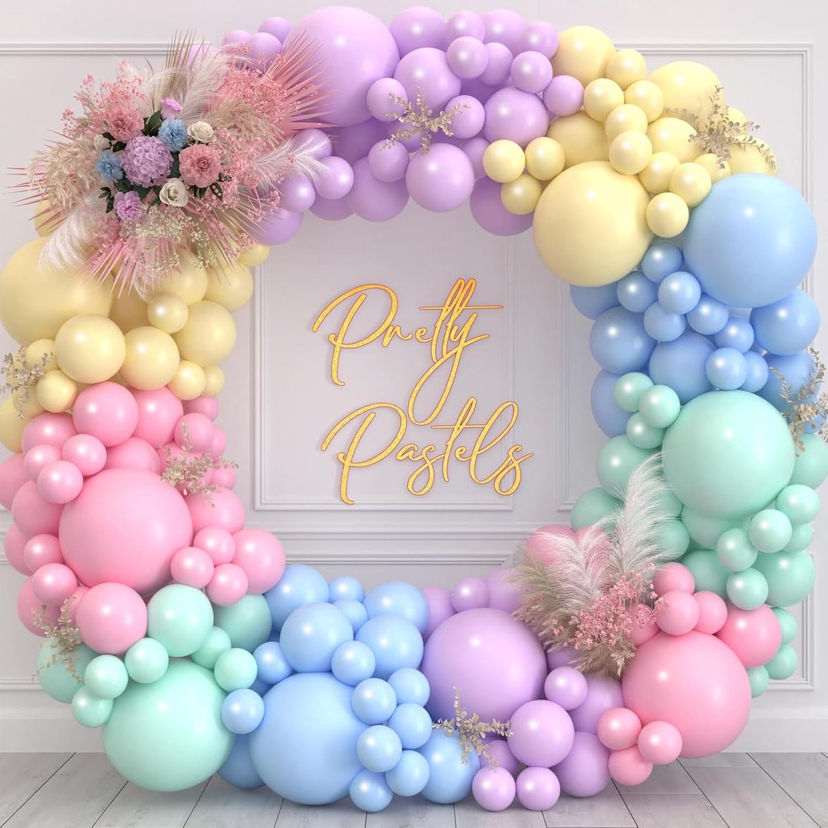 Ballonboog Set - Feestdecoratie Slinger - Feest Aankleden - Pastel Kleuren Mix - 137 Stuks - Multicolor