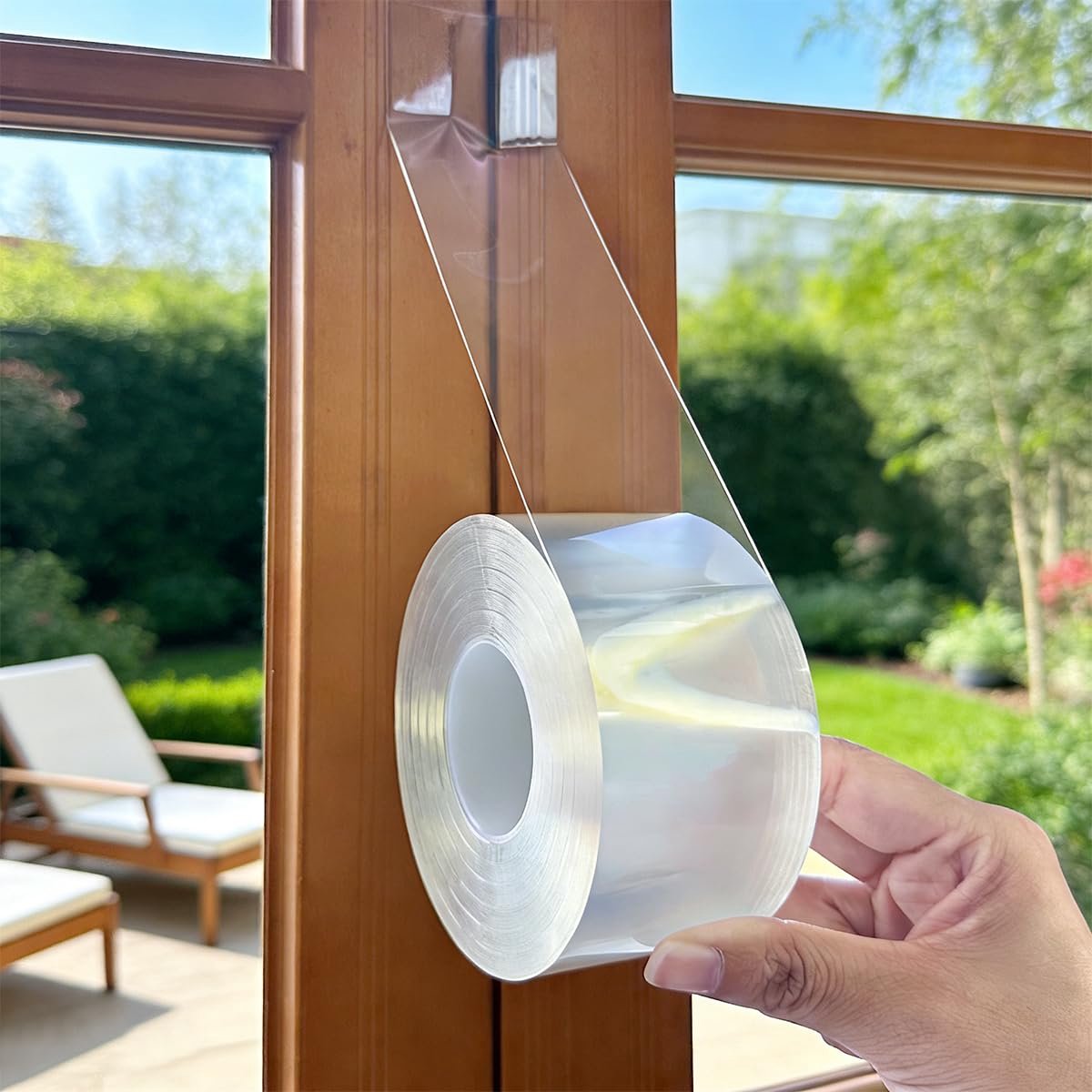 SnelShoppen - Transparante Sealing Tape Zelfklevend 5cm x 10m - Weerbestendige Raamafdichting voor Winter - Houdt Koude Lucht, Stof en Regen Buiten
